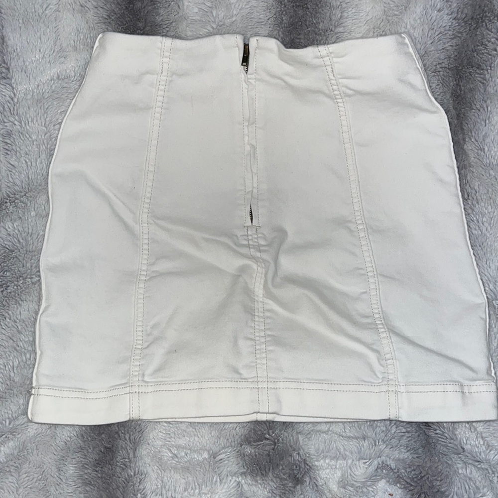 White free people skirt